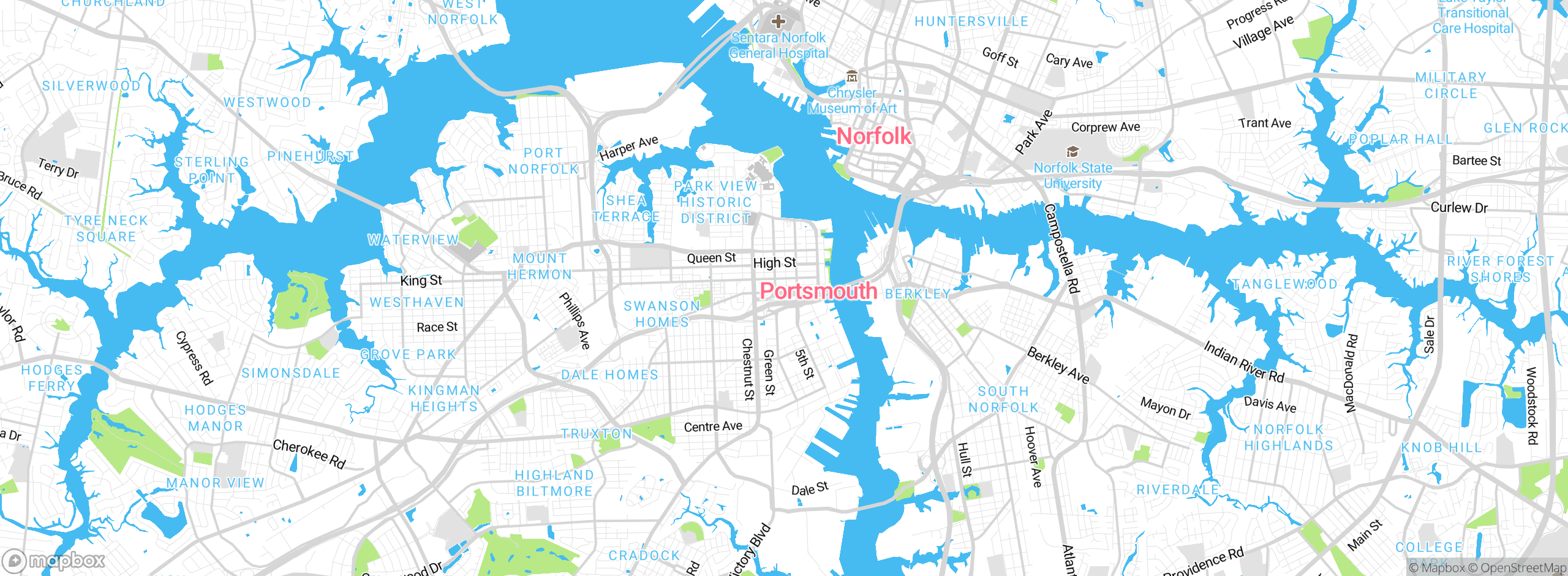 Map showing approximate location