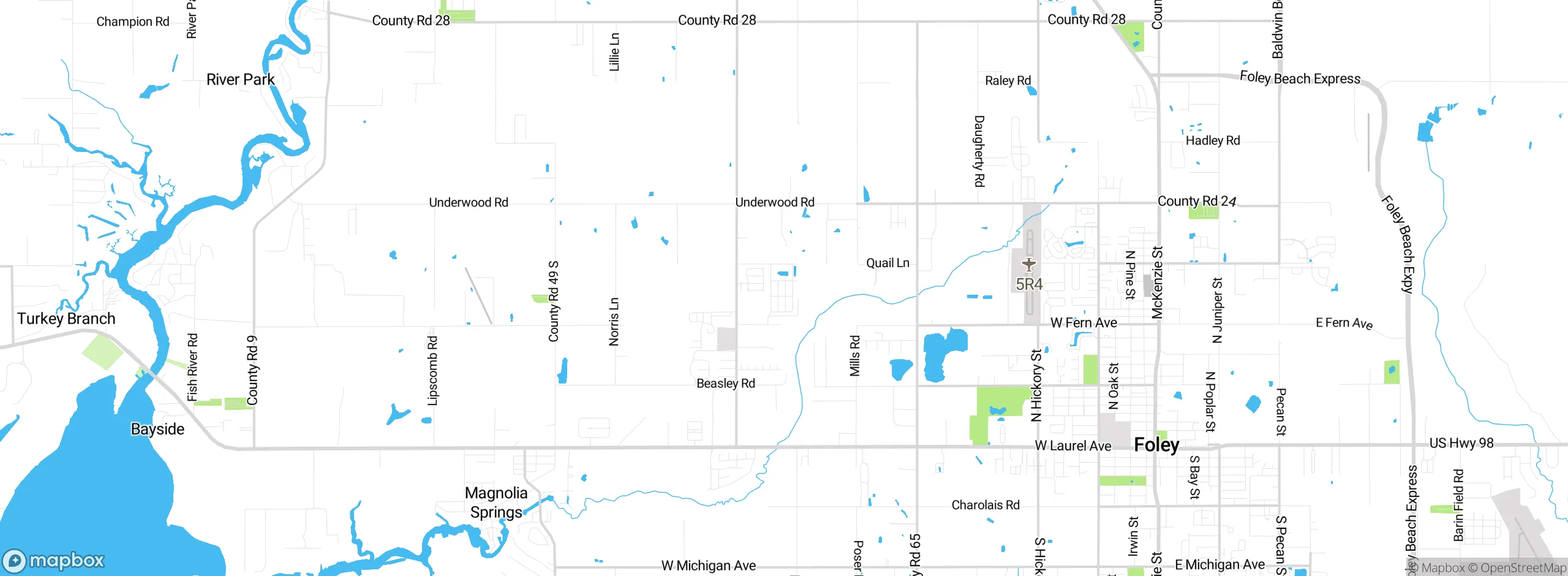 Map showing approximate location