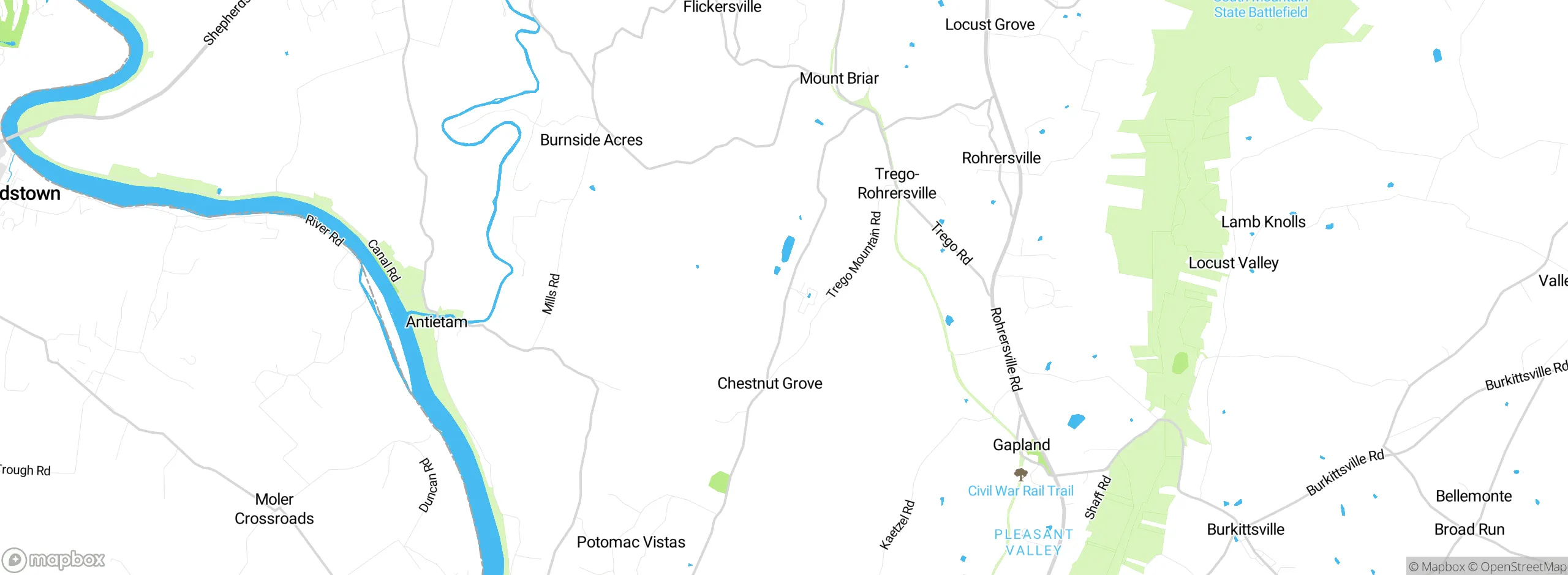 Map showing approximate location