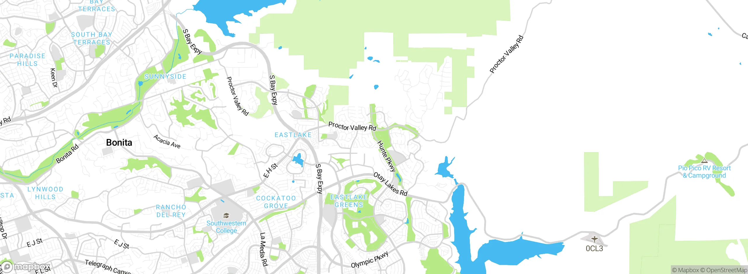 Map showing approximate location