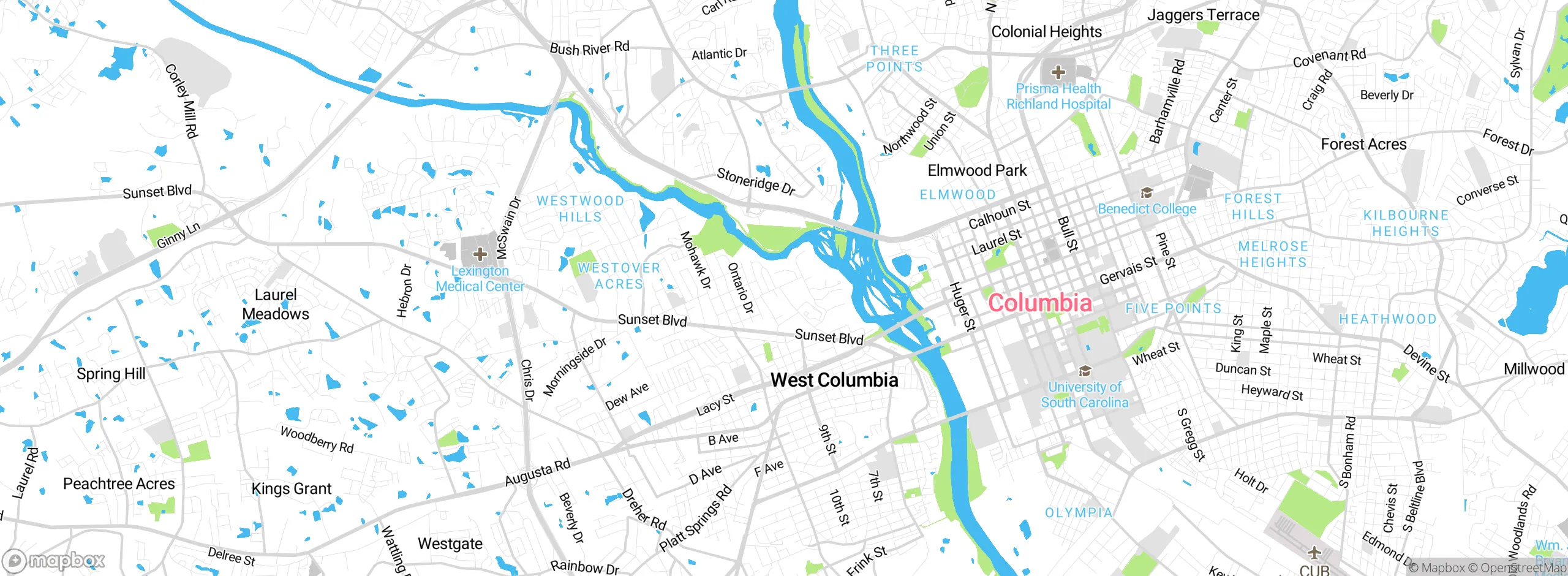 Map showing approximate location