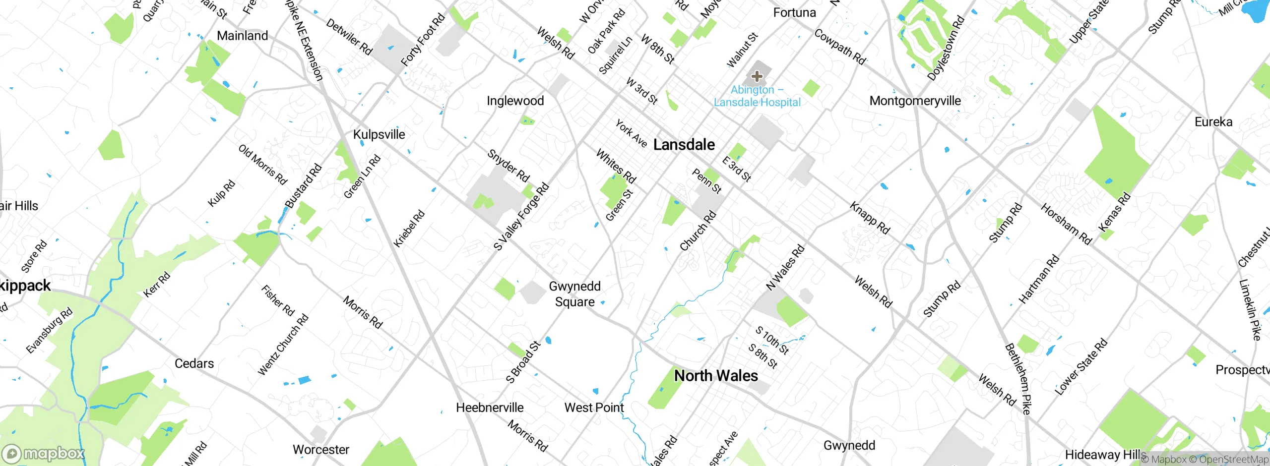 Map showing approximate location