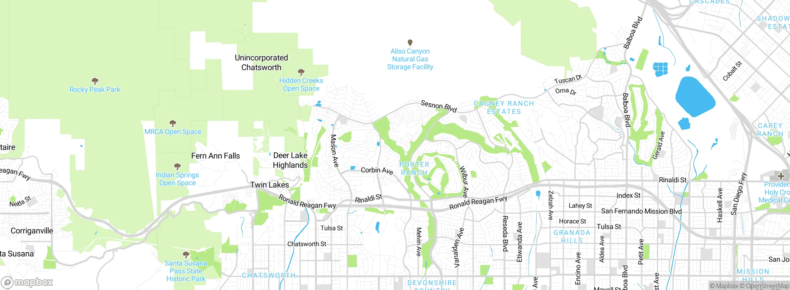 Map showing approximate location
