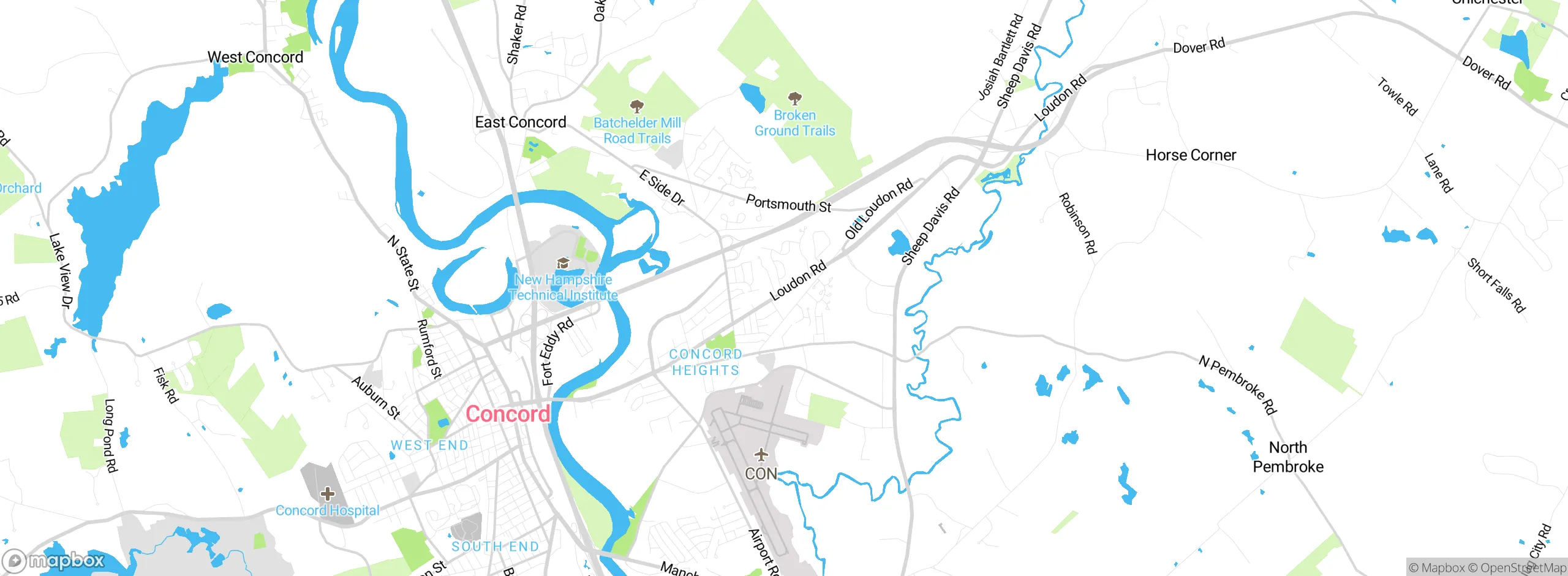 Map showing approximate location