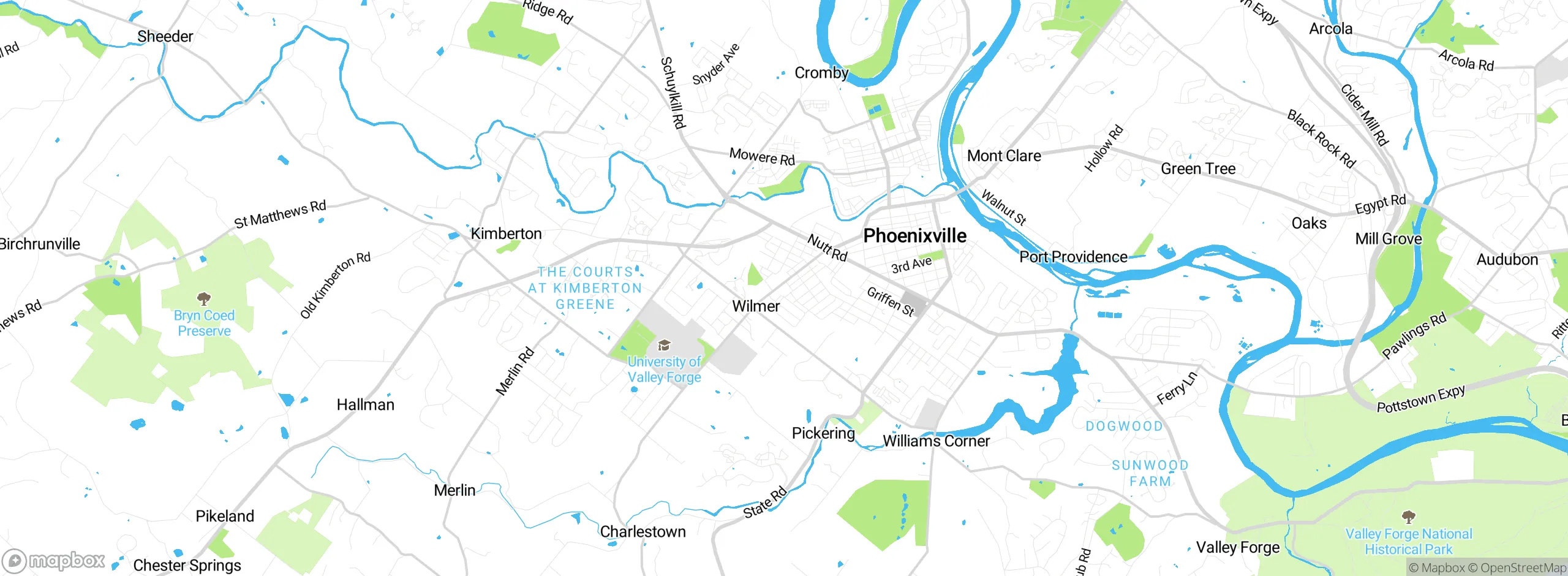 Map showing approximate location