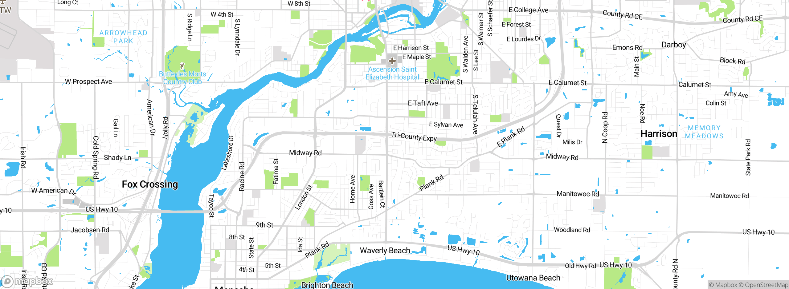 Map showing approximate location