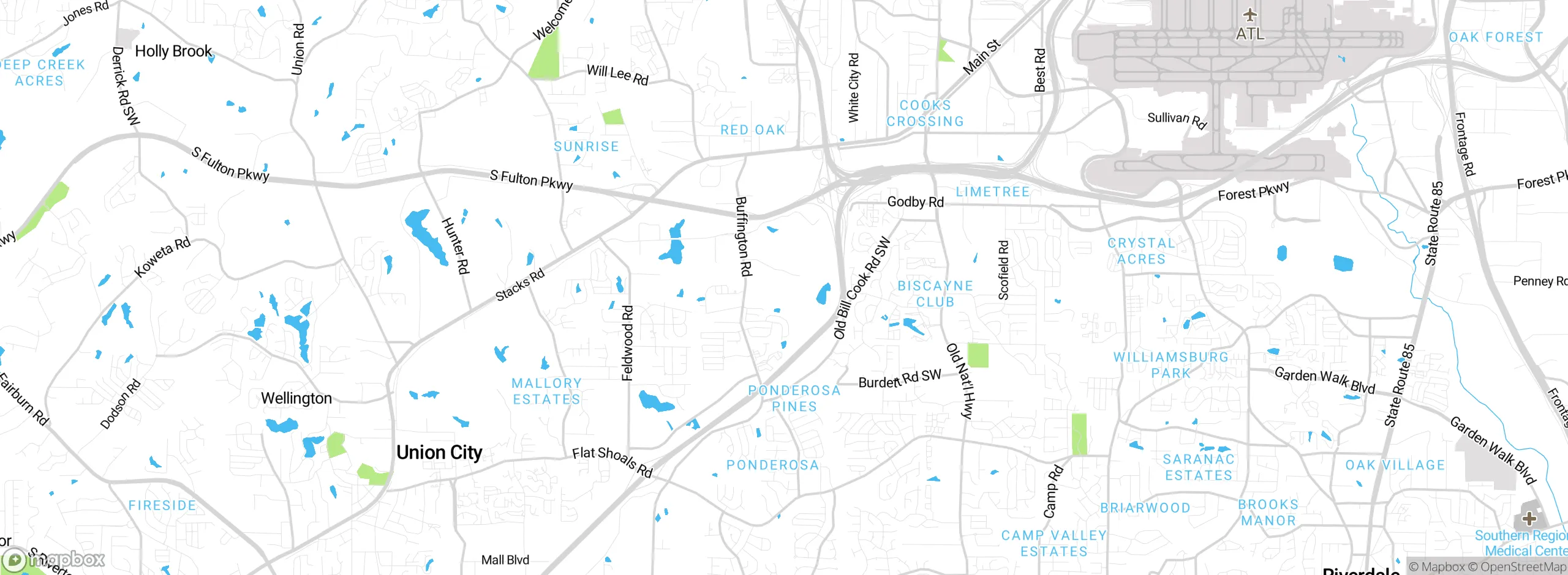 Map showing approximate location