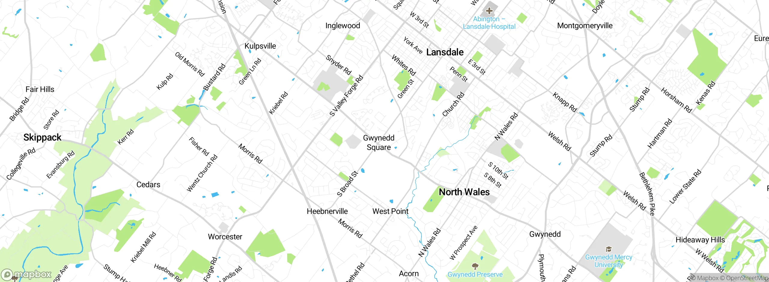 Map showing approximate location