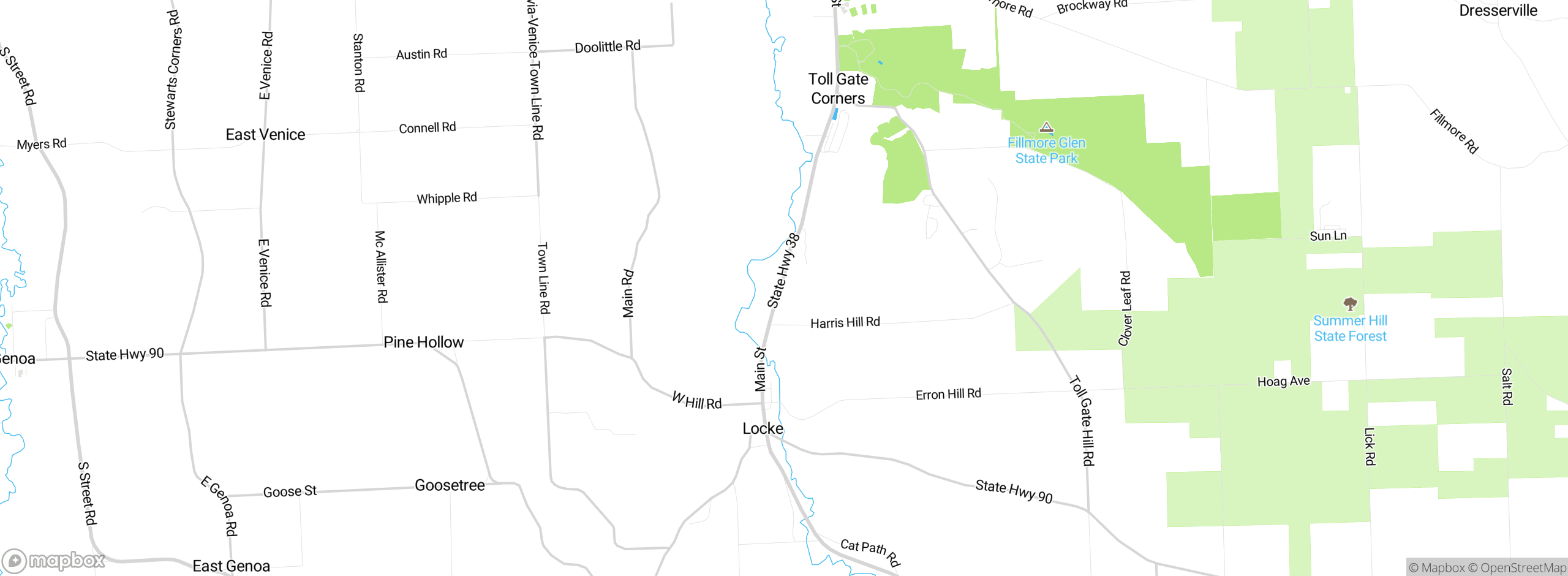 Map showing approximate location