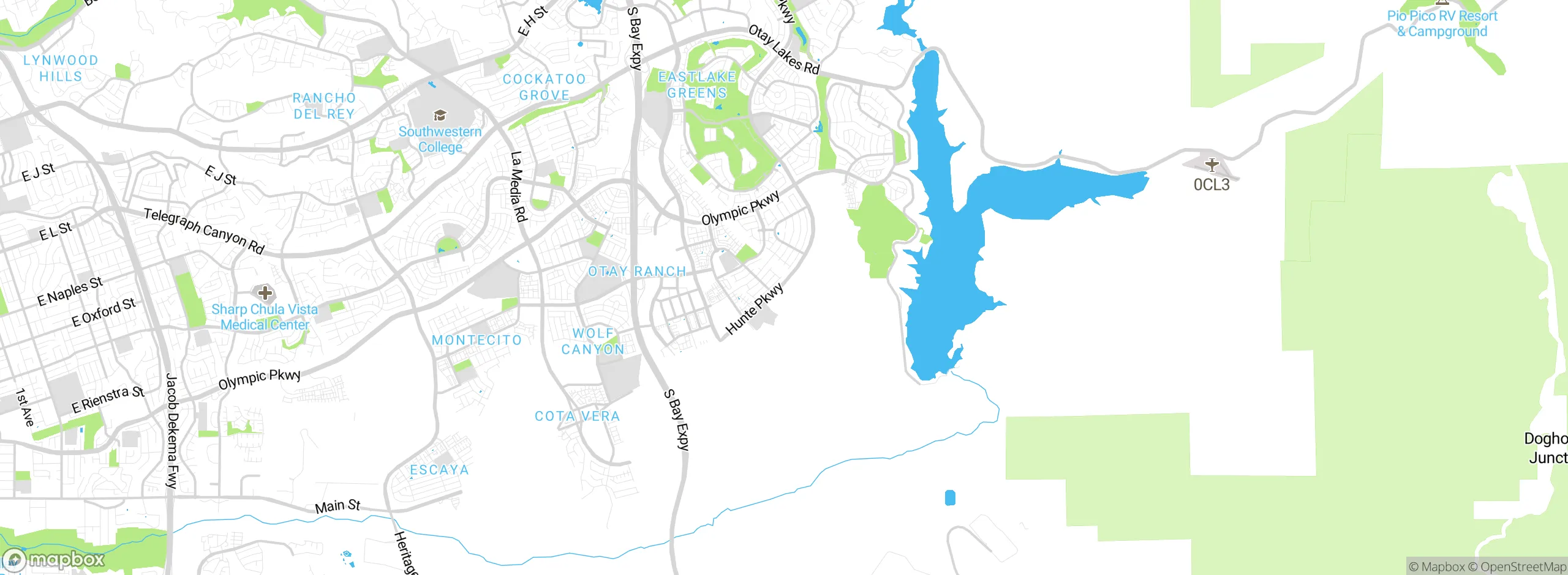 Map showing approximate location