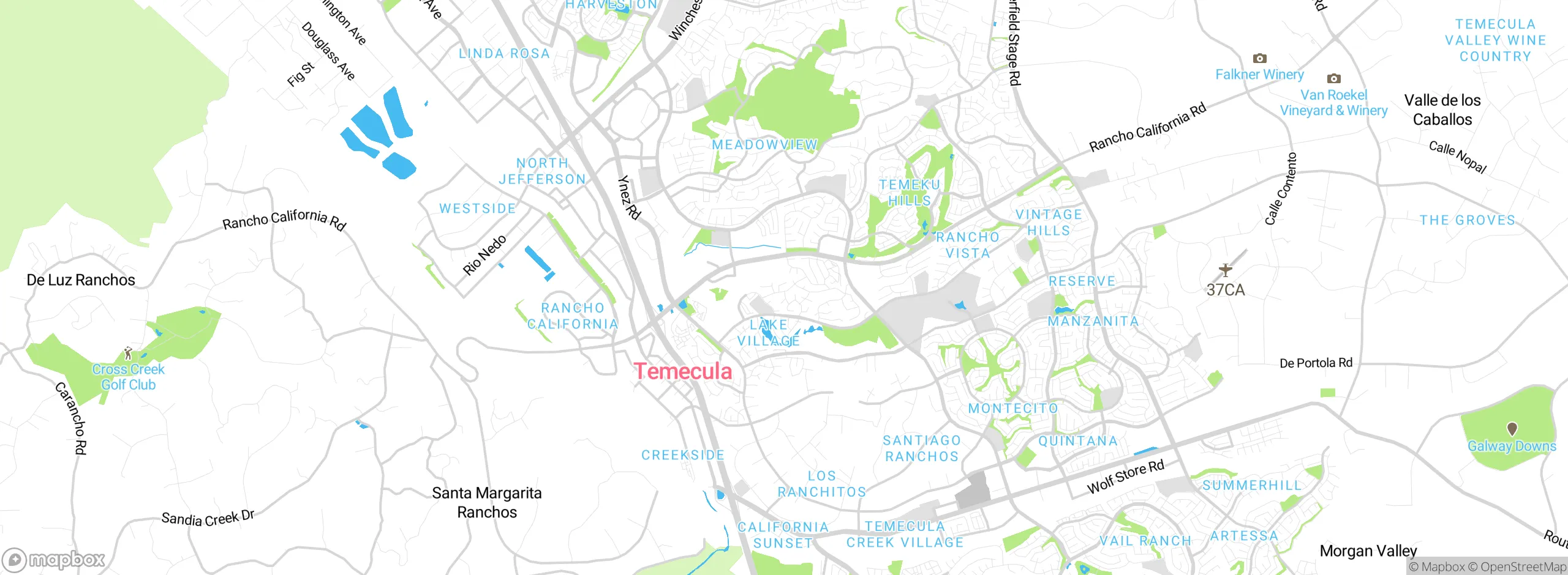 Map showing approximate location