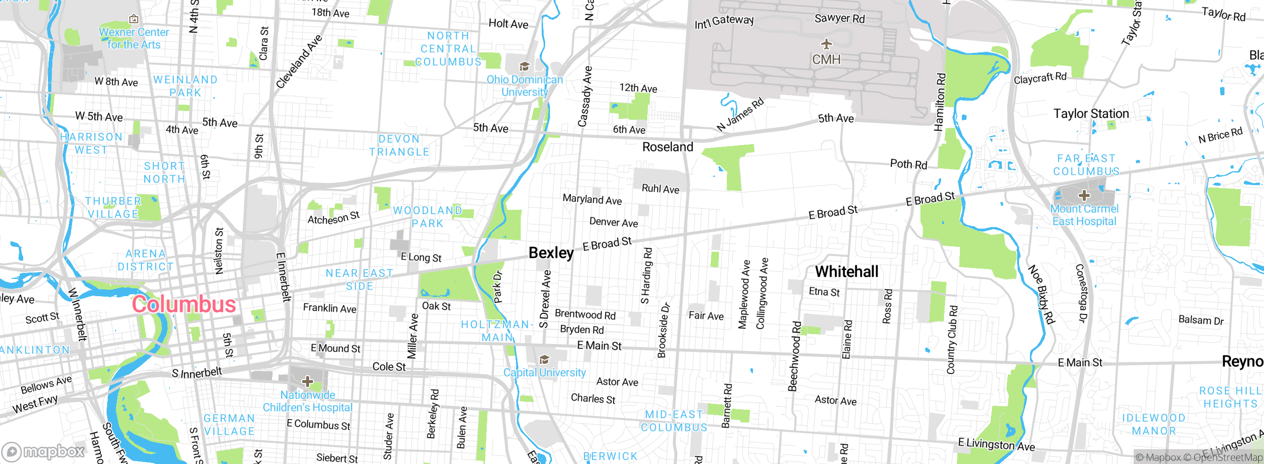 Map showing approximate location