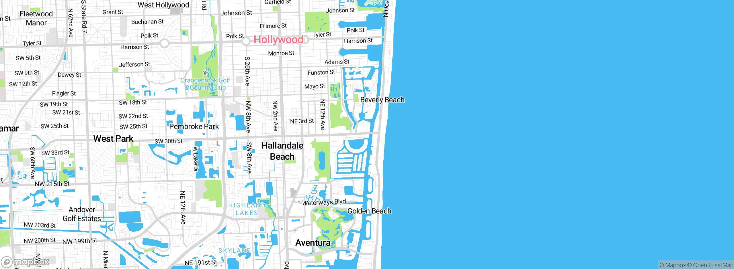Map showing approximate location
