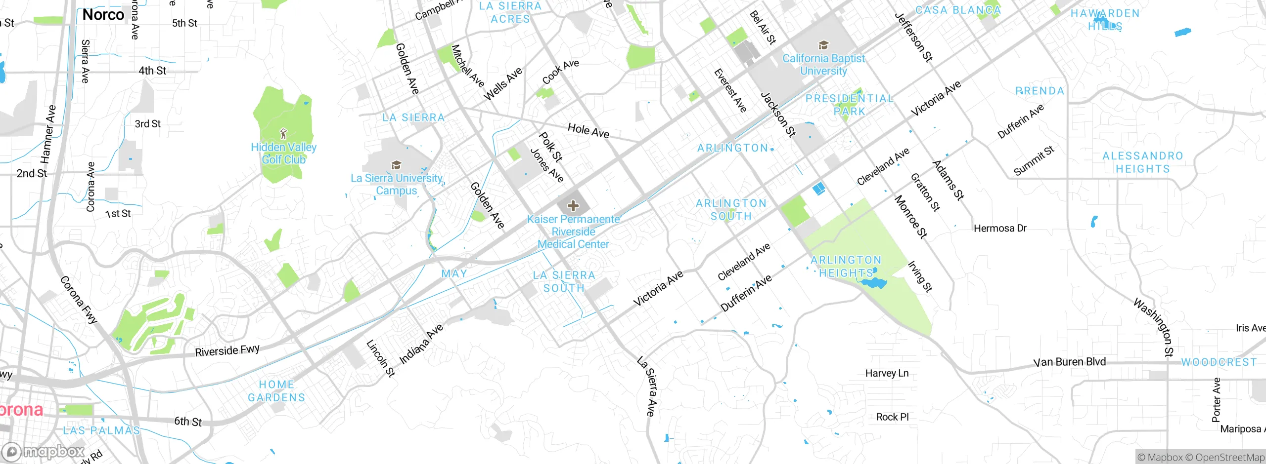 Map showing approximate location