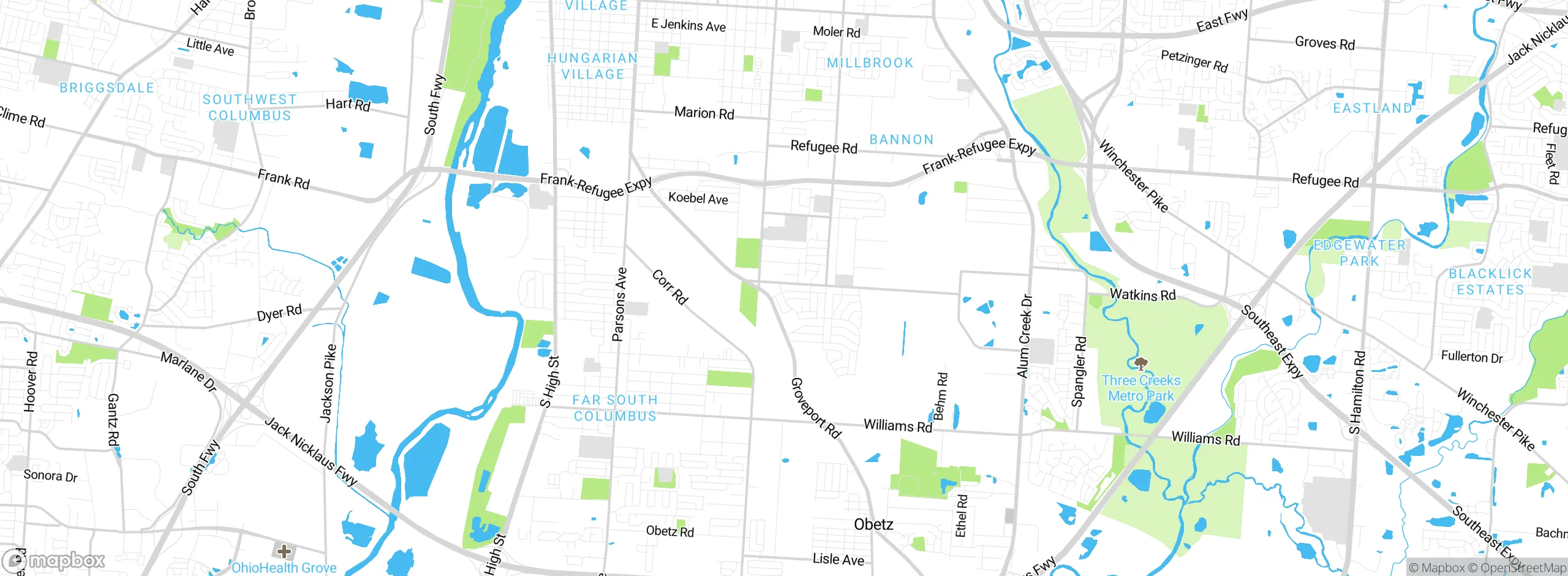 Map showing approximate location