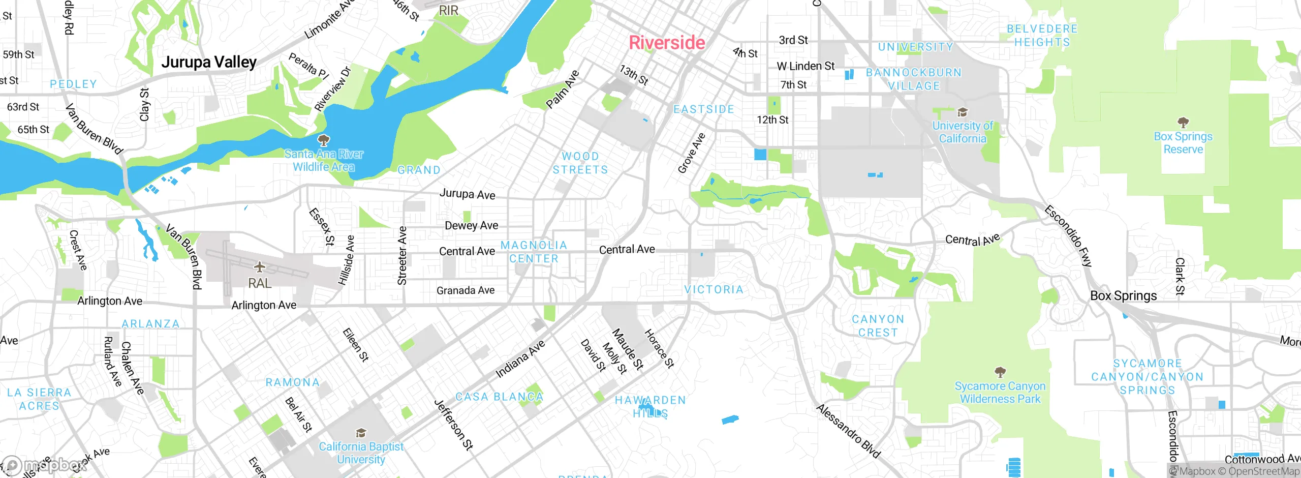 Map showing approximate location