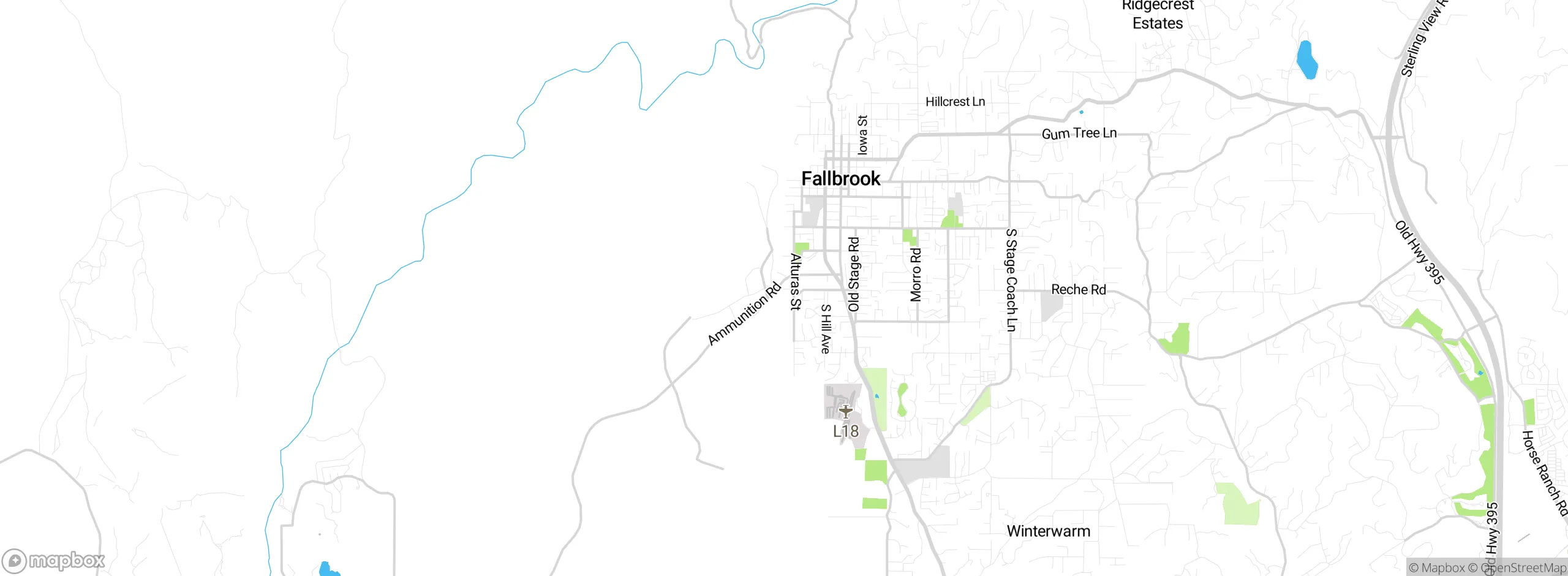 Map showing approximate location