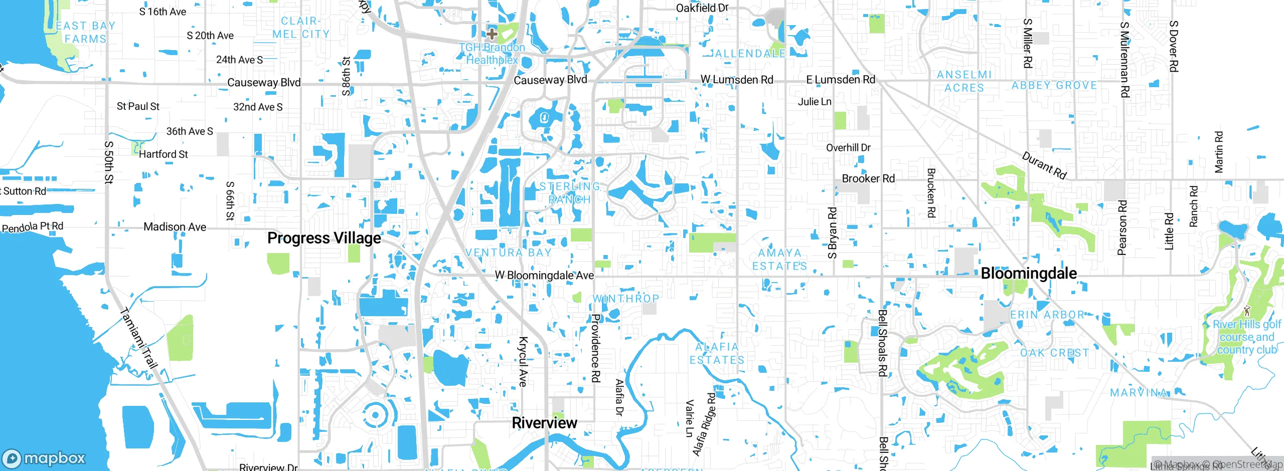 Map showing approximate location