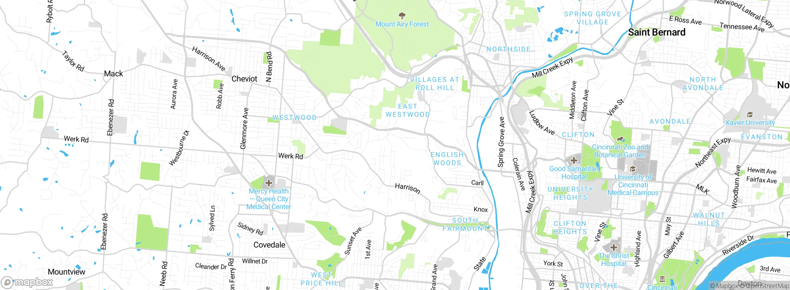 Map showing approximate location