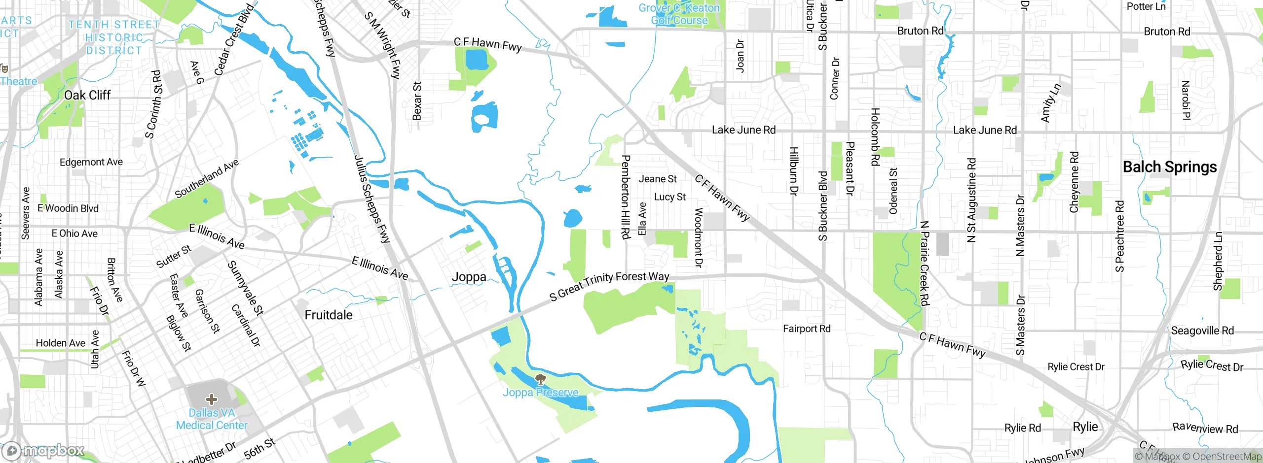 Map showing approximate location