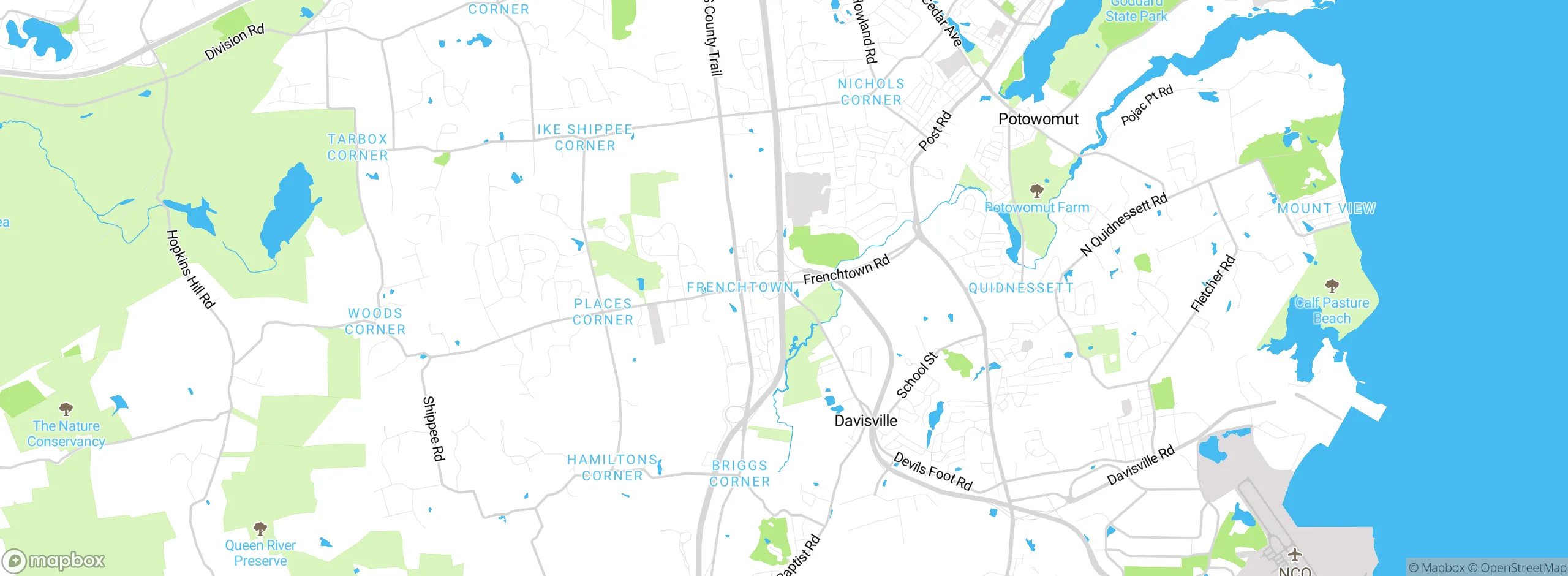 Map showing approximate location
