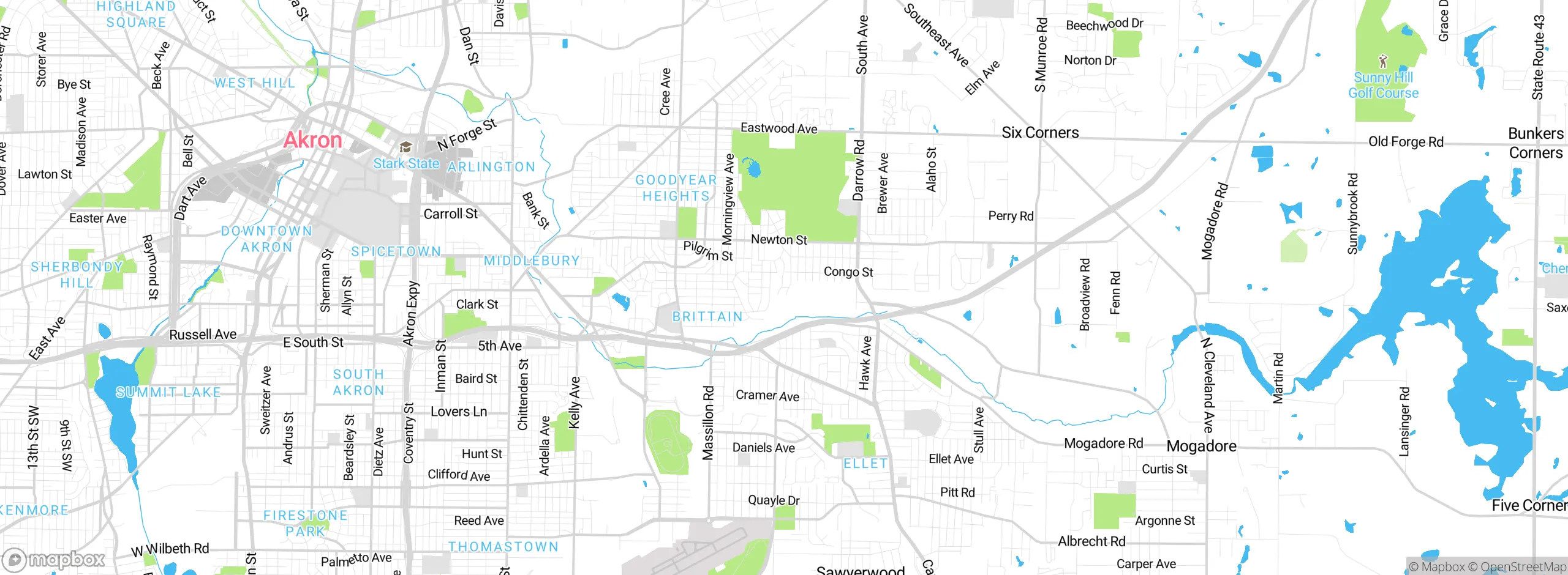 Map showing approximate location