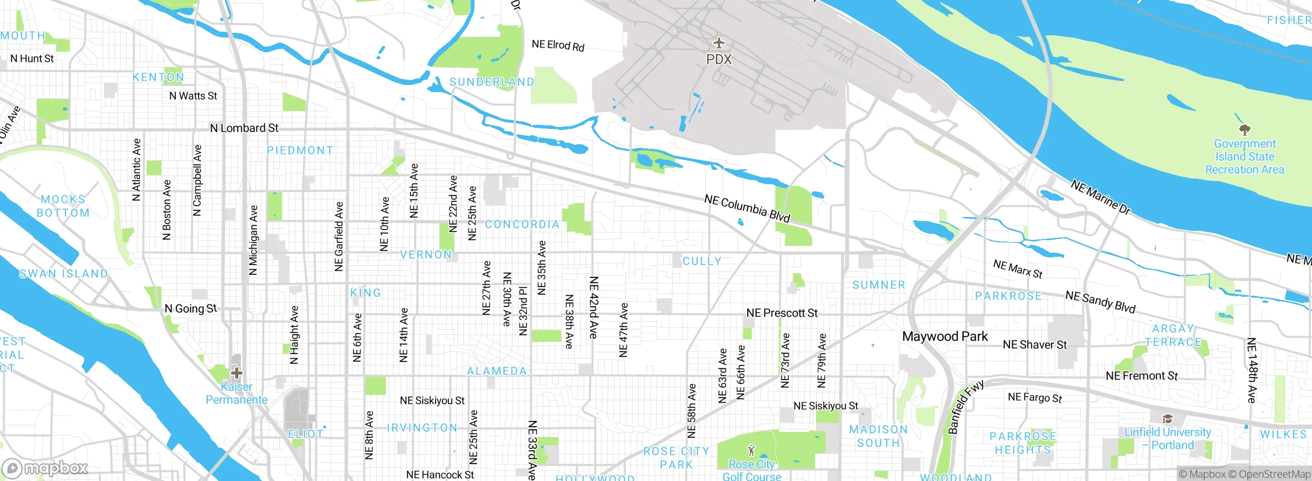Map showing approximate location