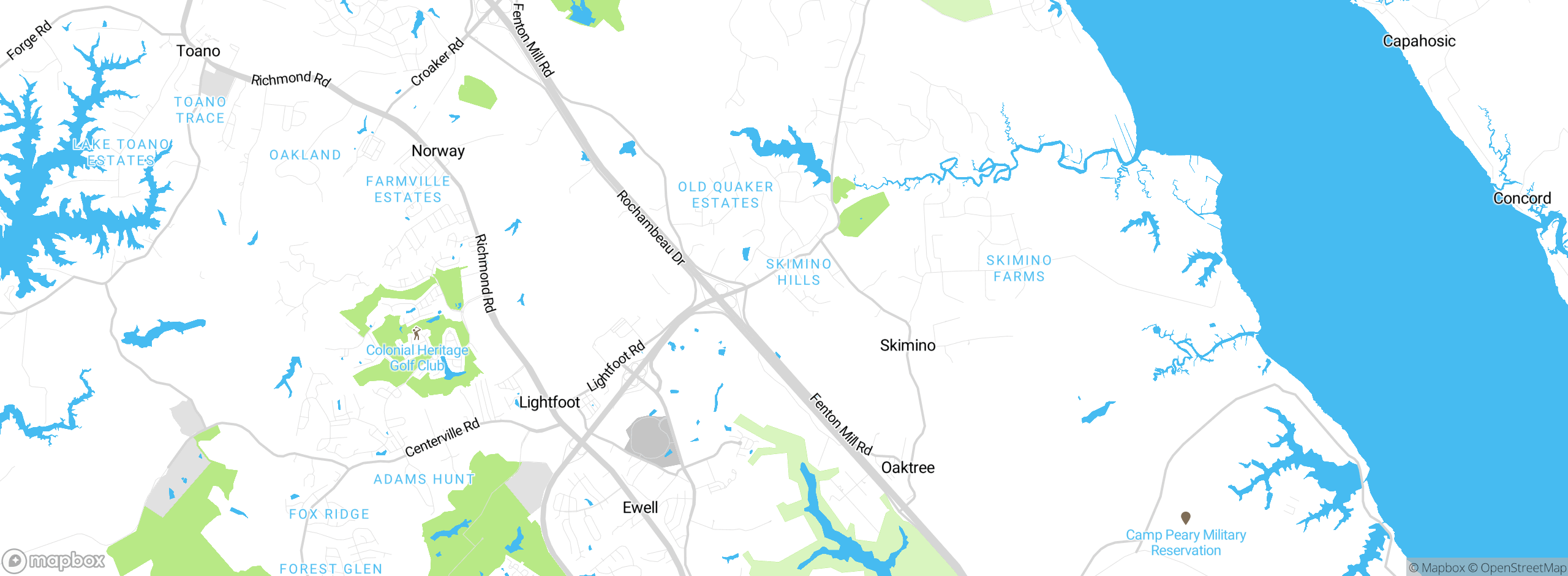 Map showing approximate location
