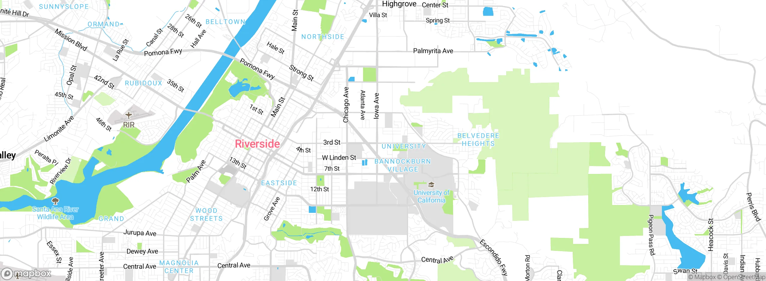 Map showing approximate location