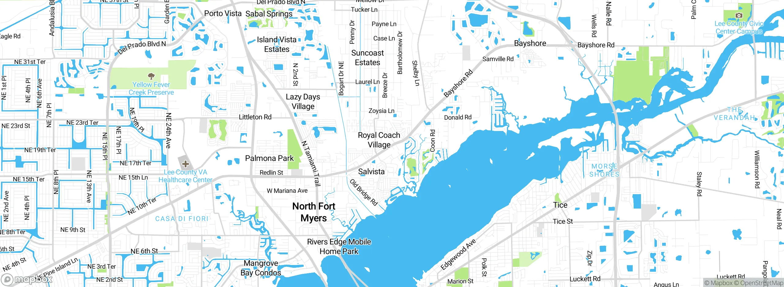 Map showing approximate location