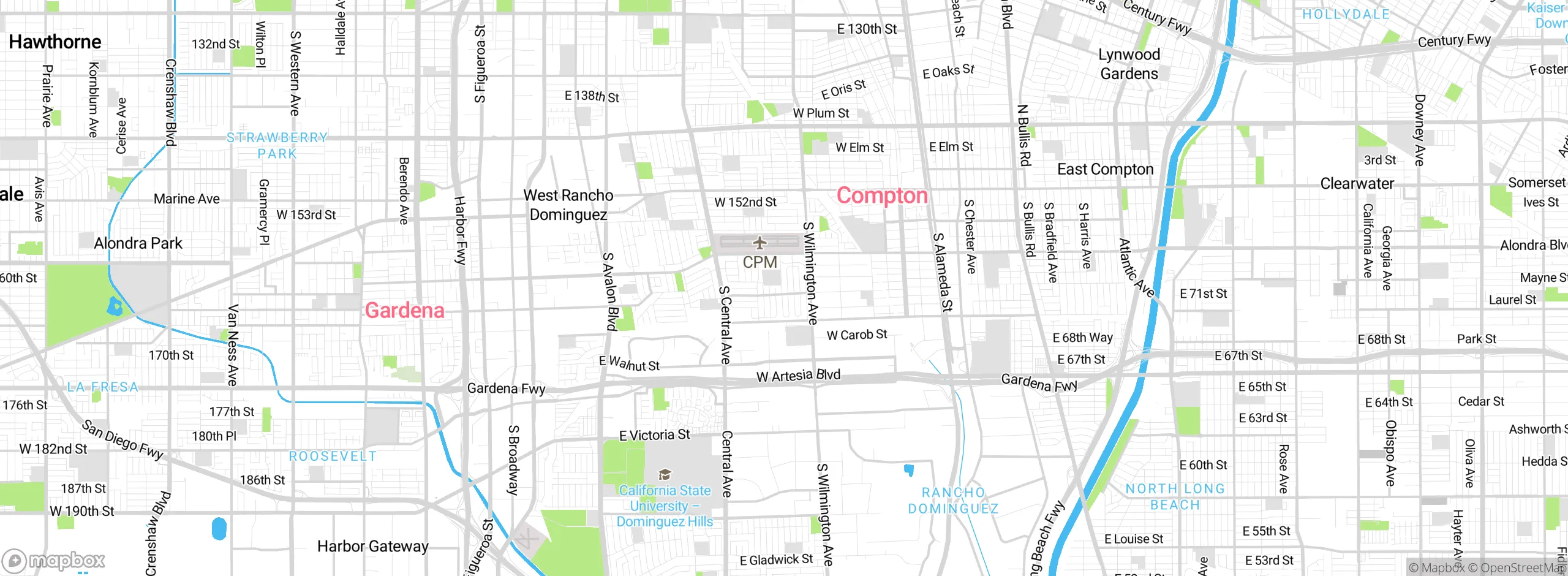 Map showing approximate location