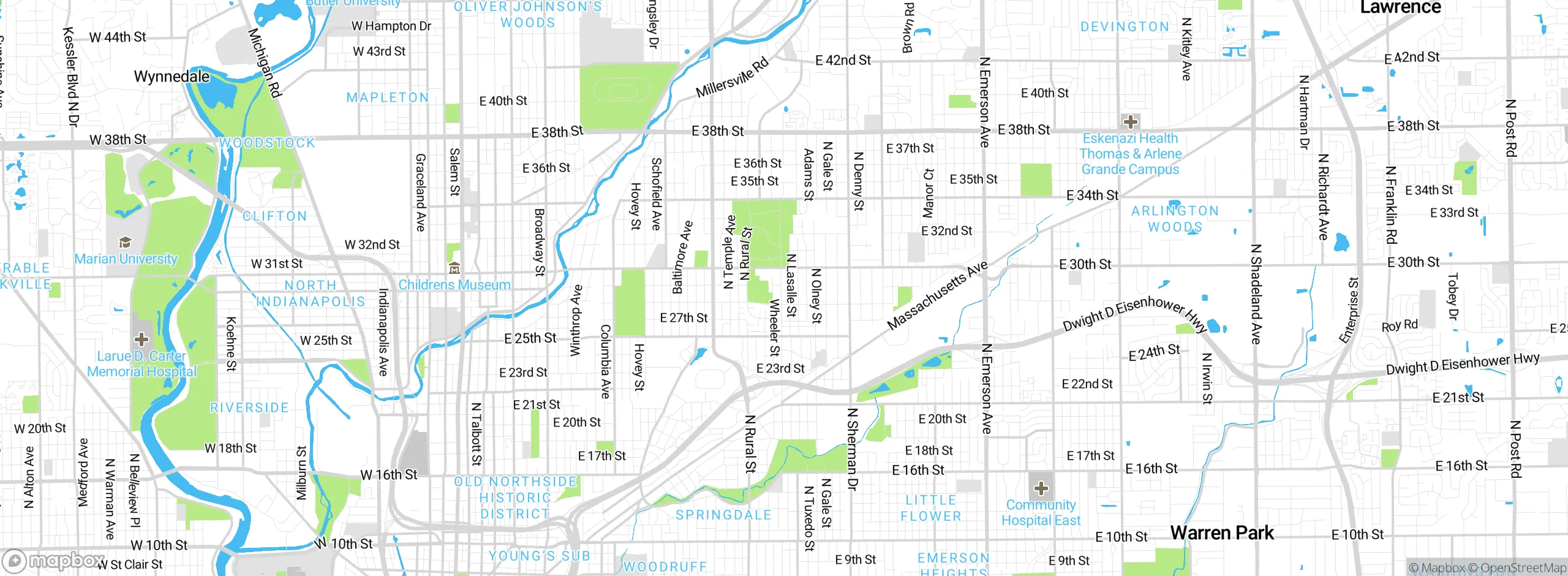 Map showing approximate location