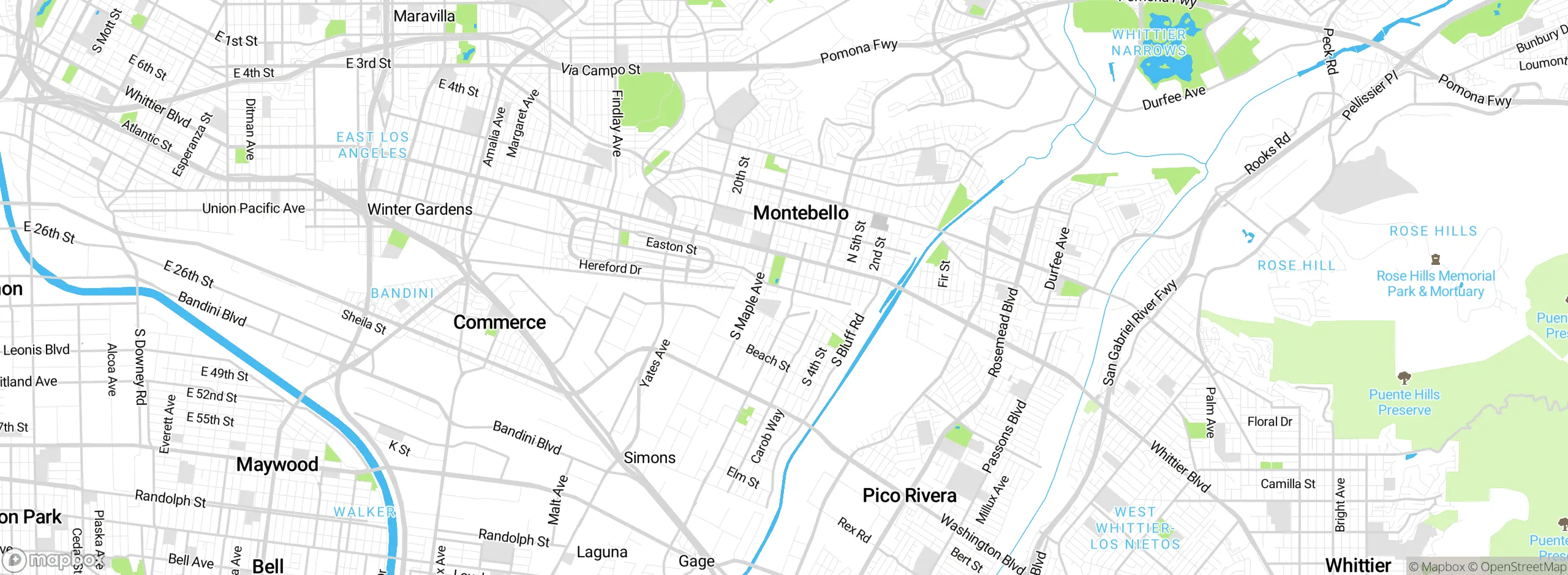 Map showing approximate location