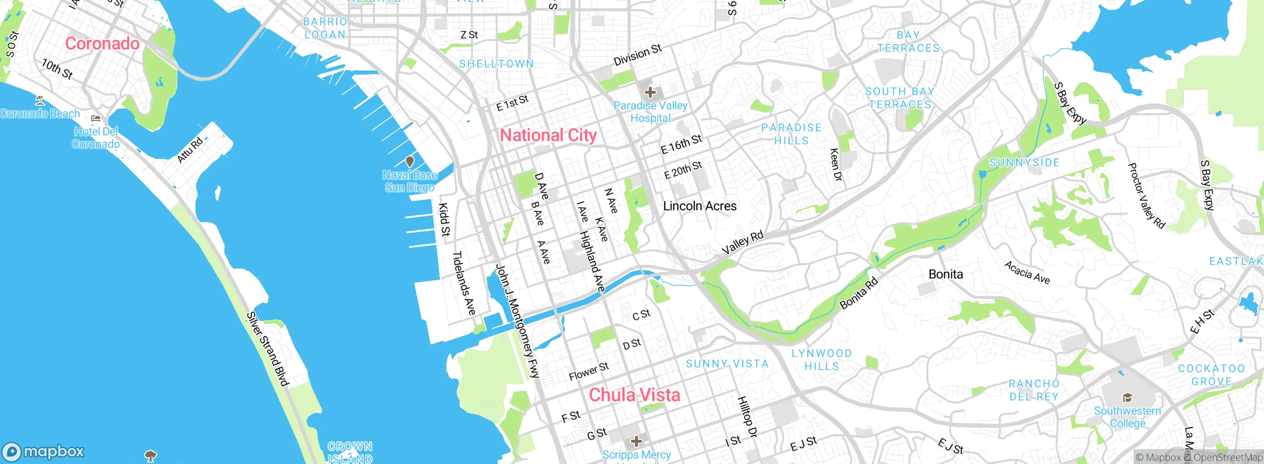 Map showing approximate location