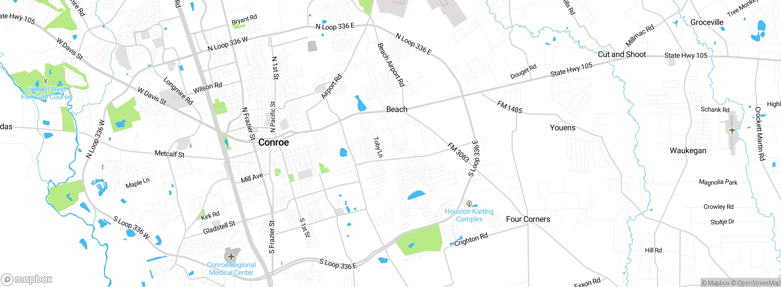 Map showing approximate location