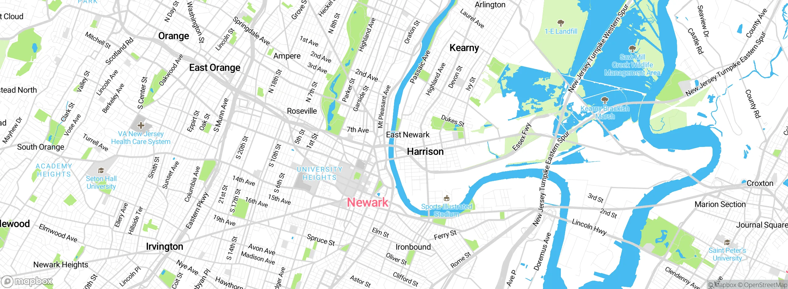 Map showing approximate location