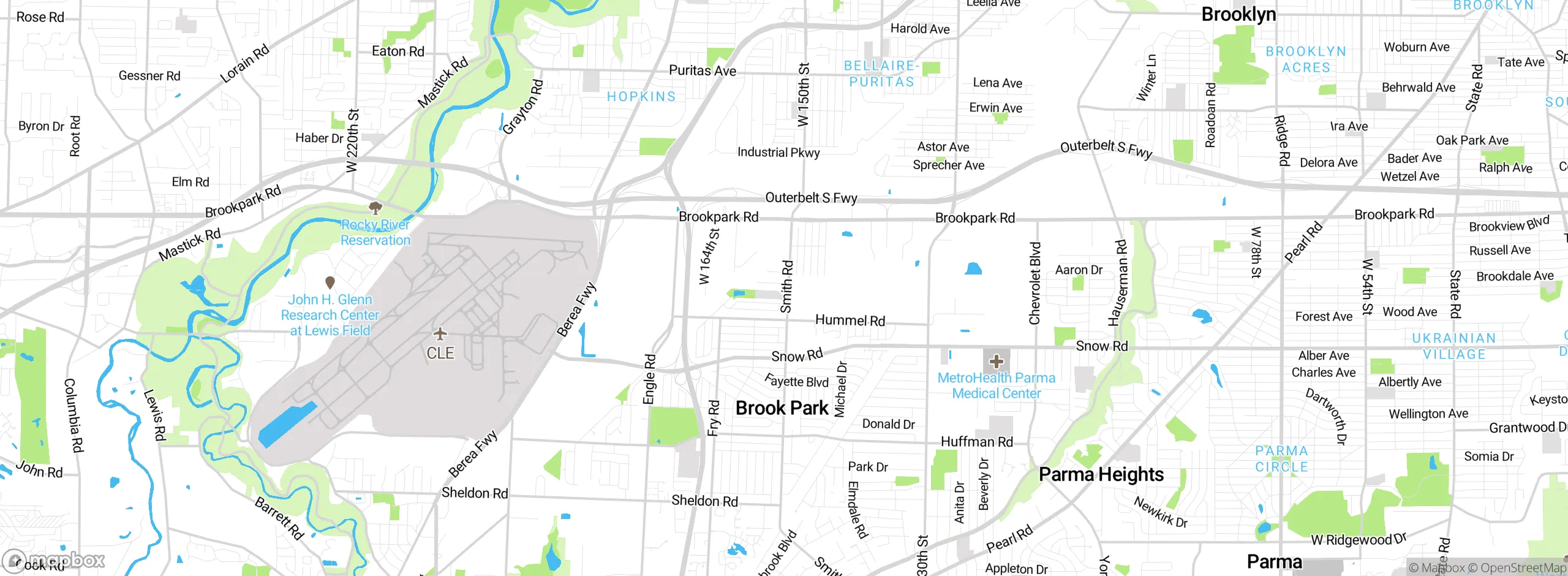 Map showing approximate location