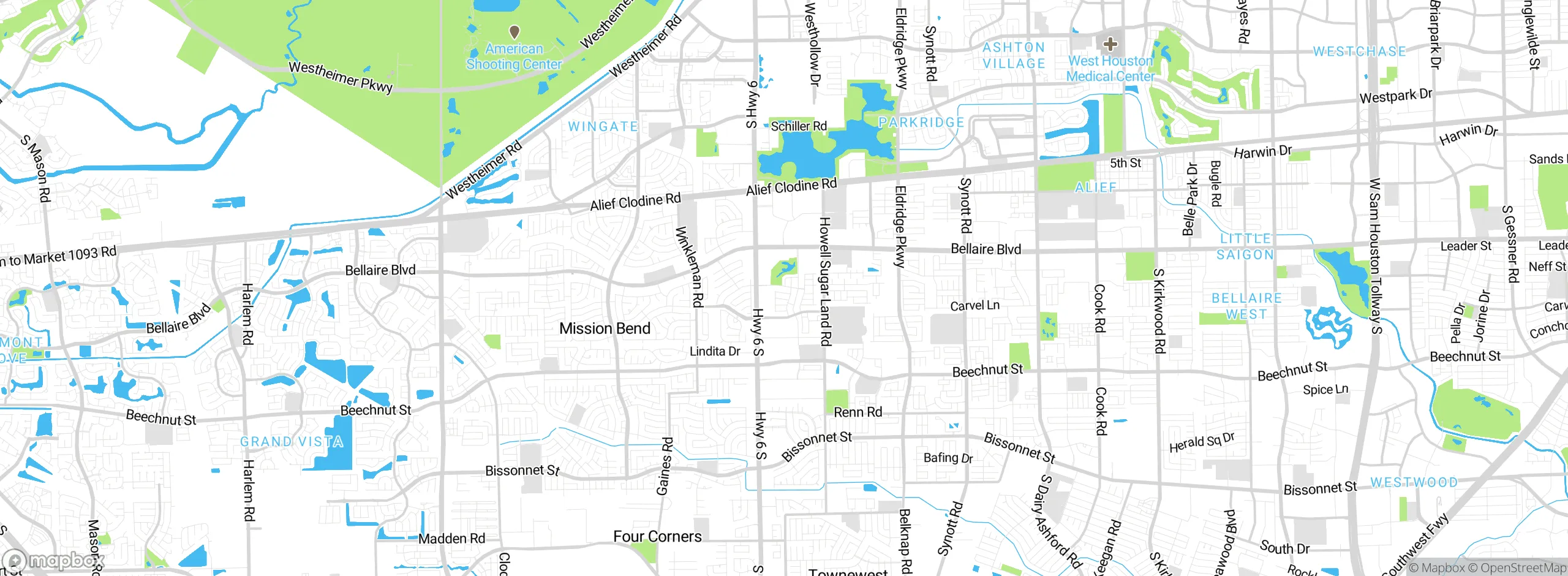 Map showing approximate location