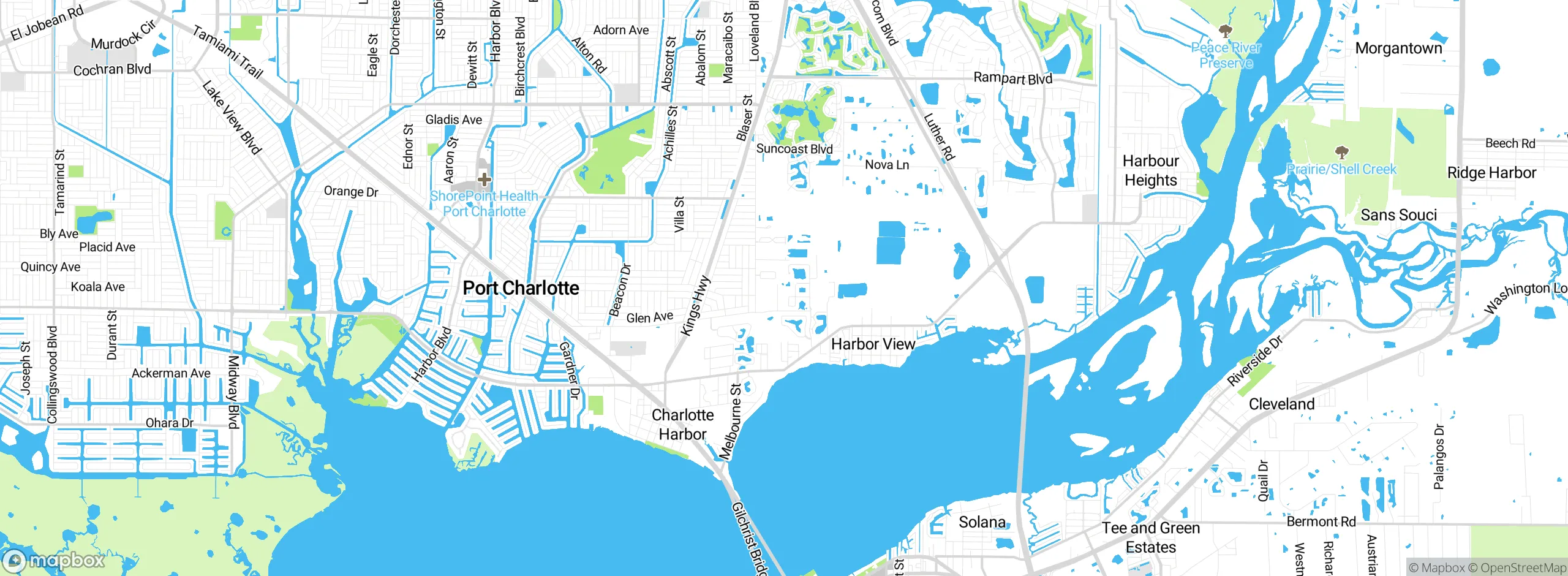 Map showing approximate location