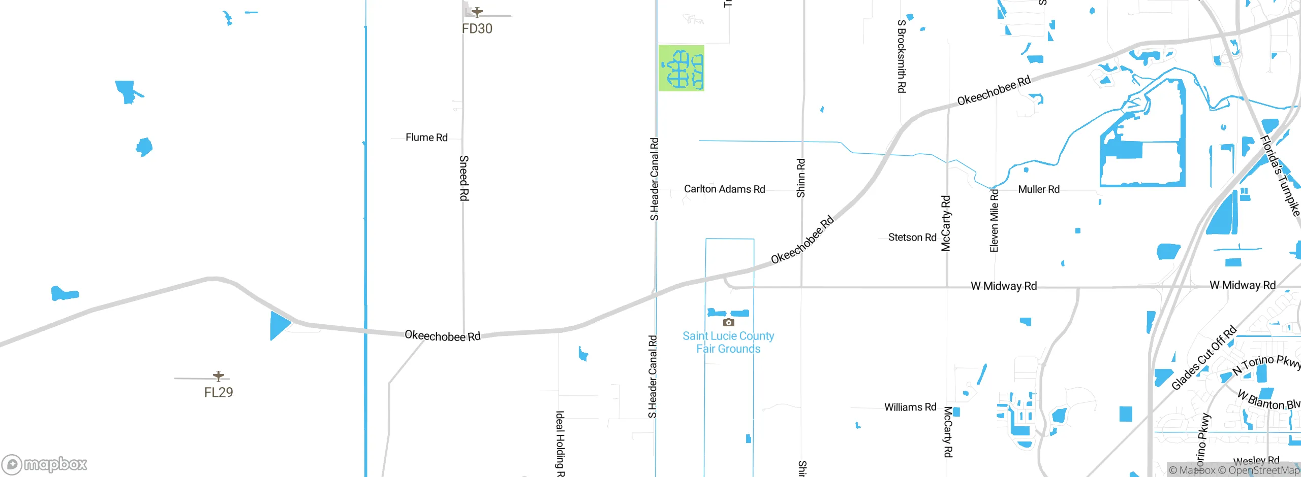 Map showing approximate location