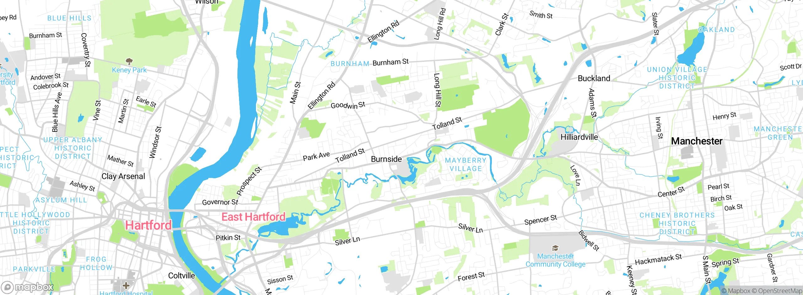 Map showing approximate location
