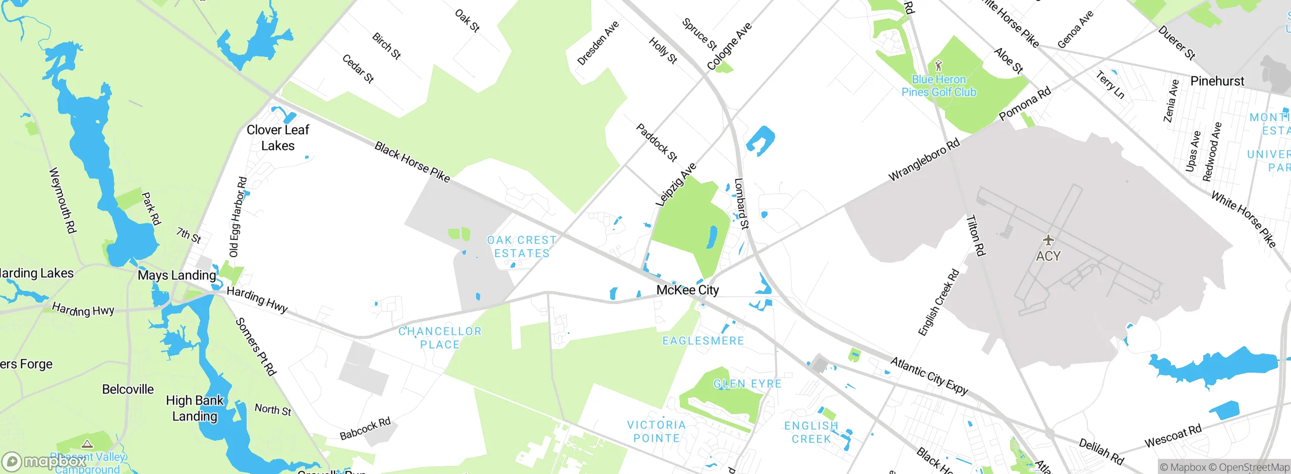 Map showing approximate location
