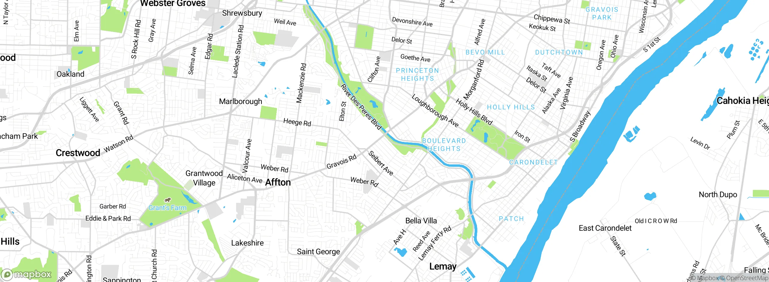 Map showing approximate location