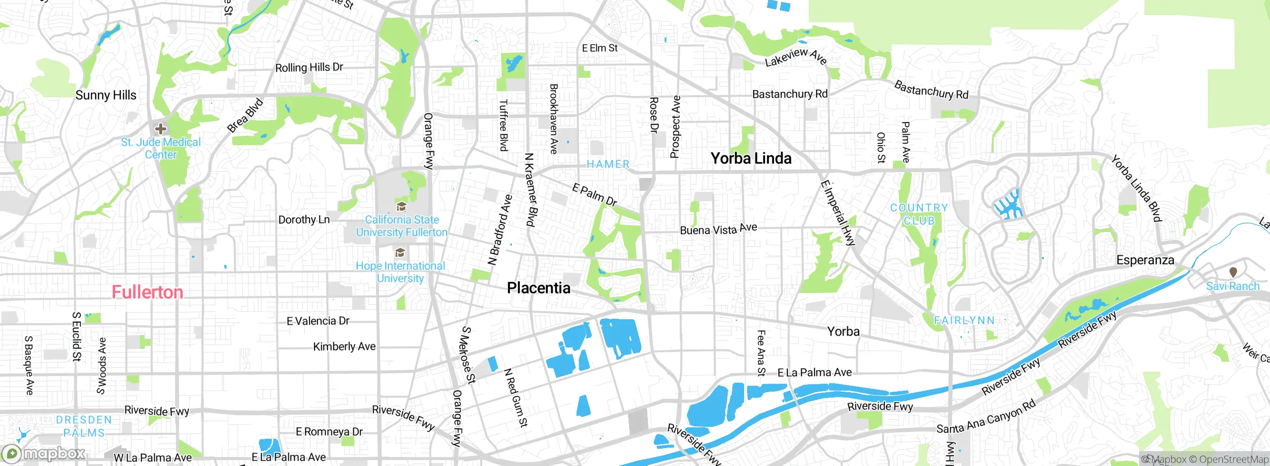 Map showing approximate location