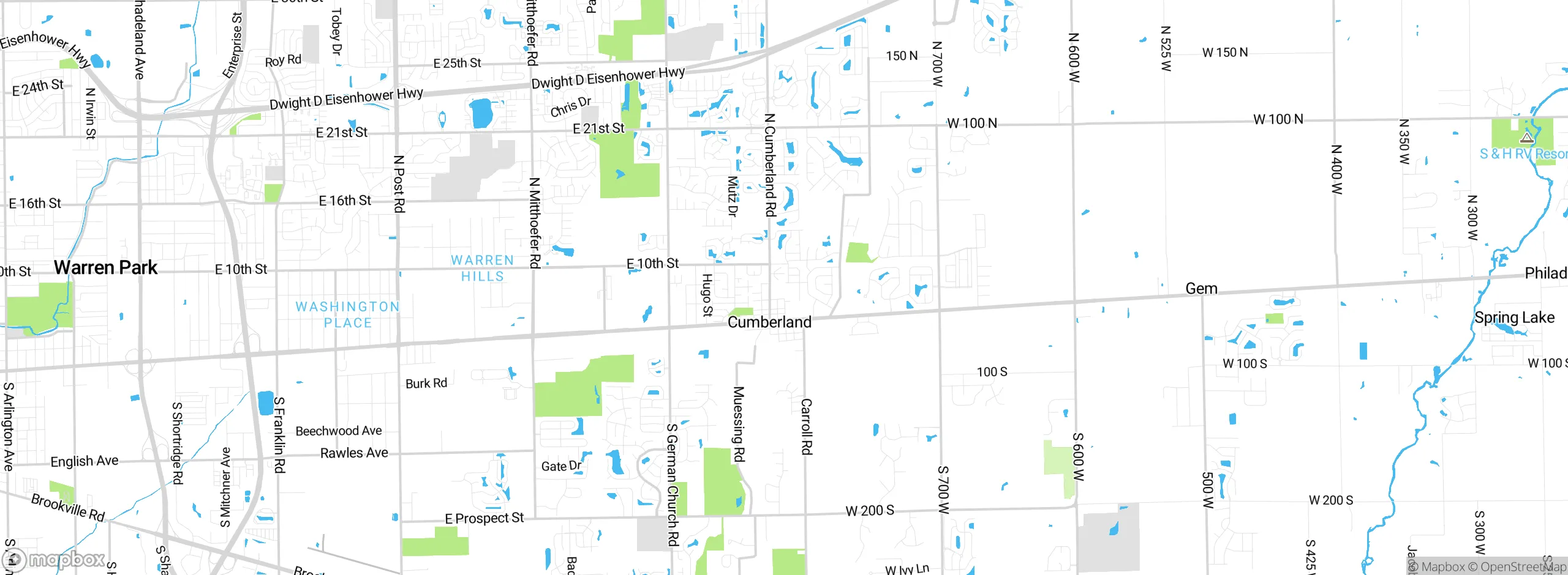 Map showing approximate location