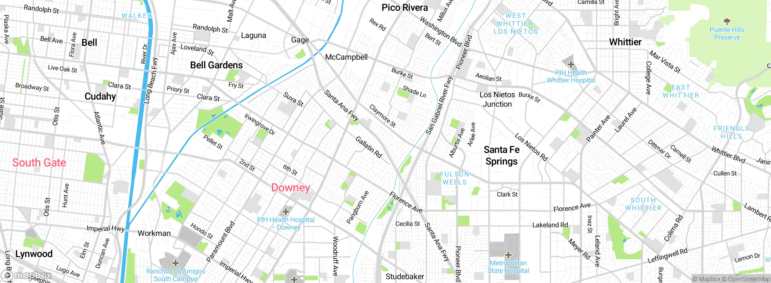 Map showing approximate location