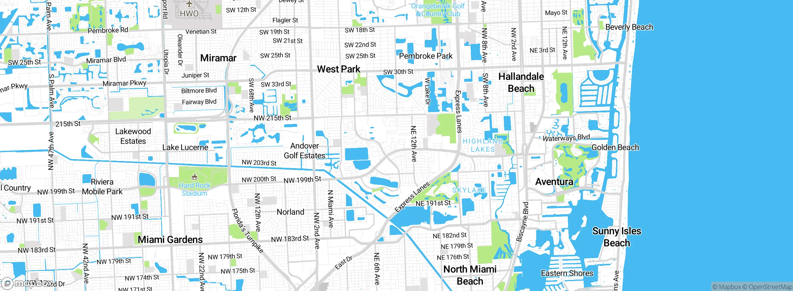 Map showing approximate location