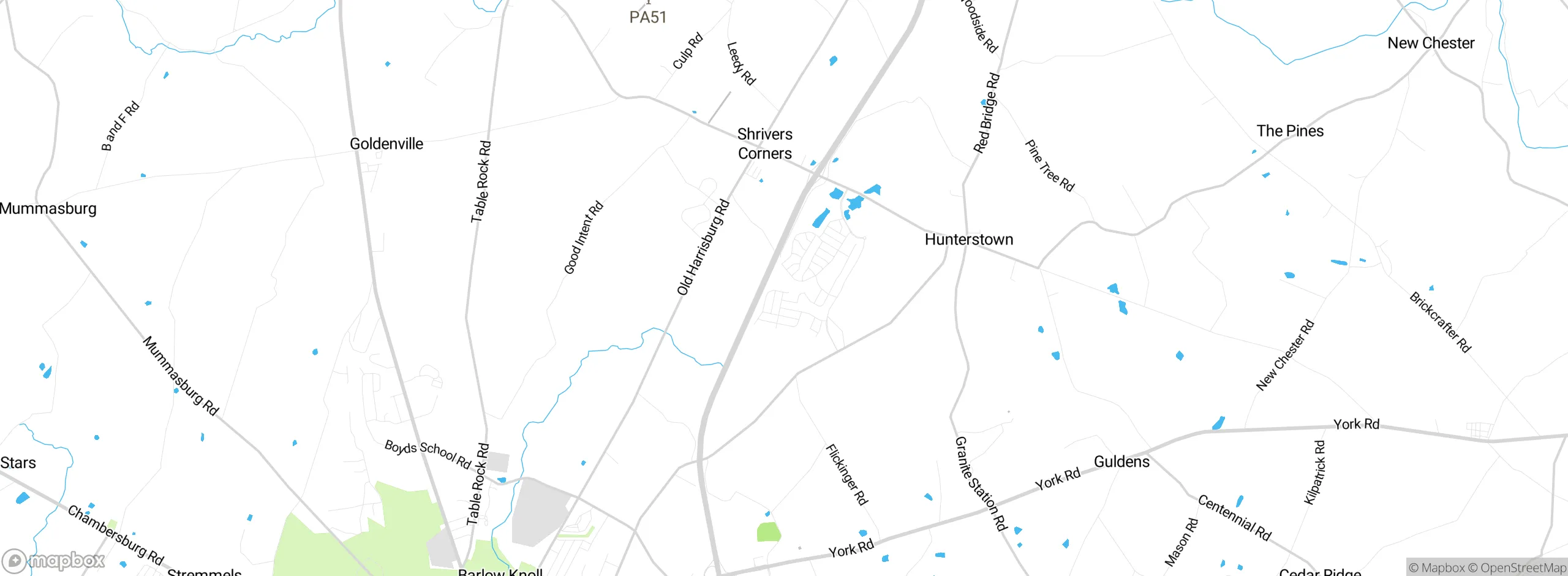 Map showing approximate location