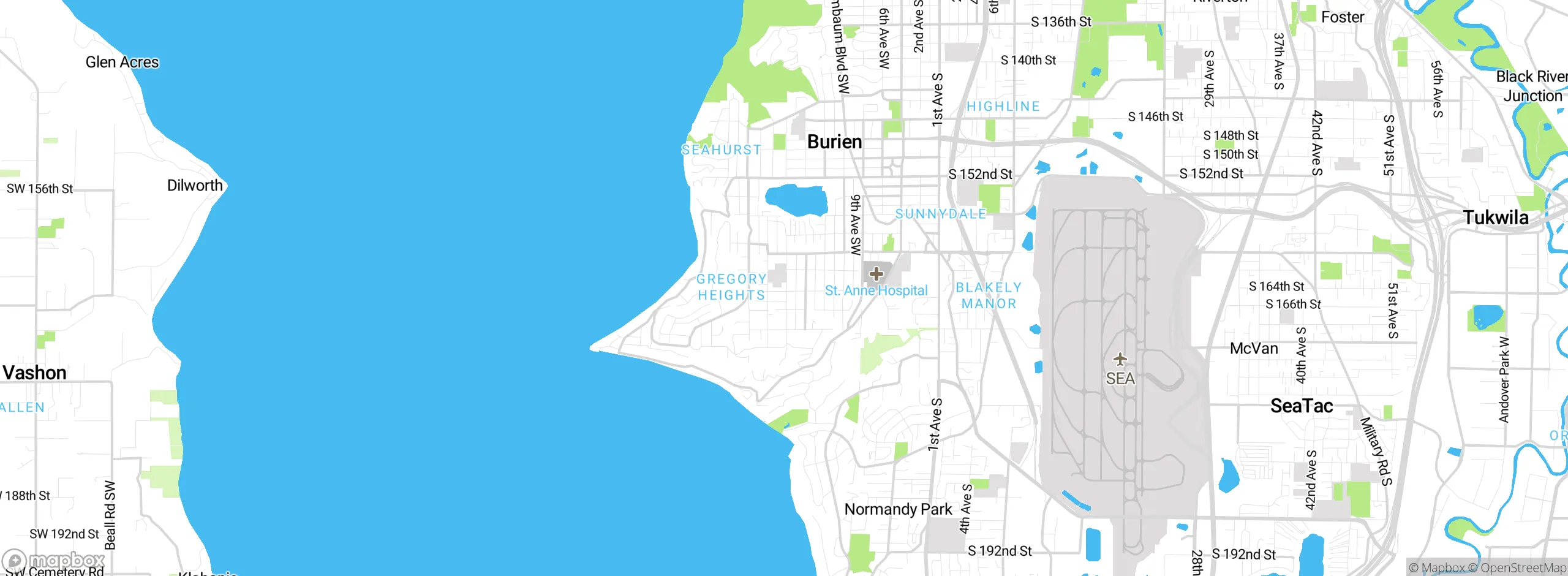 Map showing approximate location