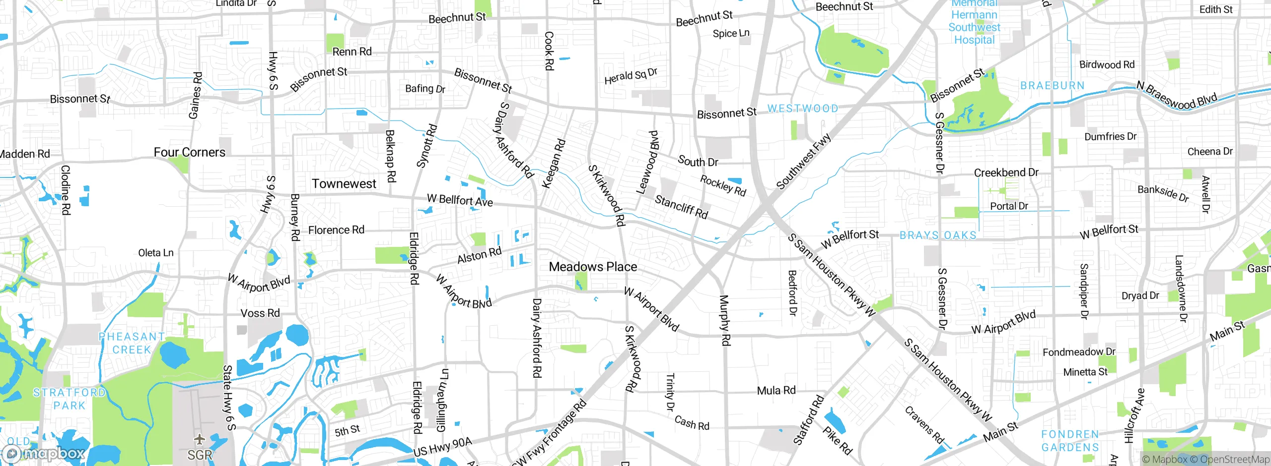 Map showing approximate location